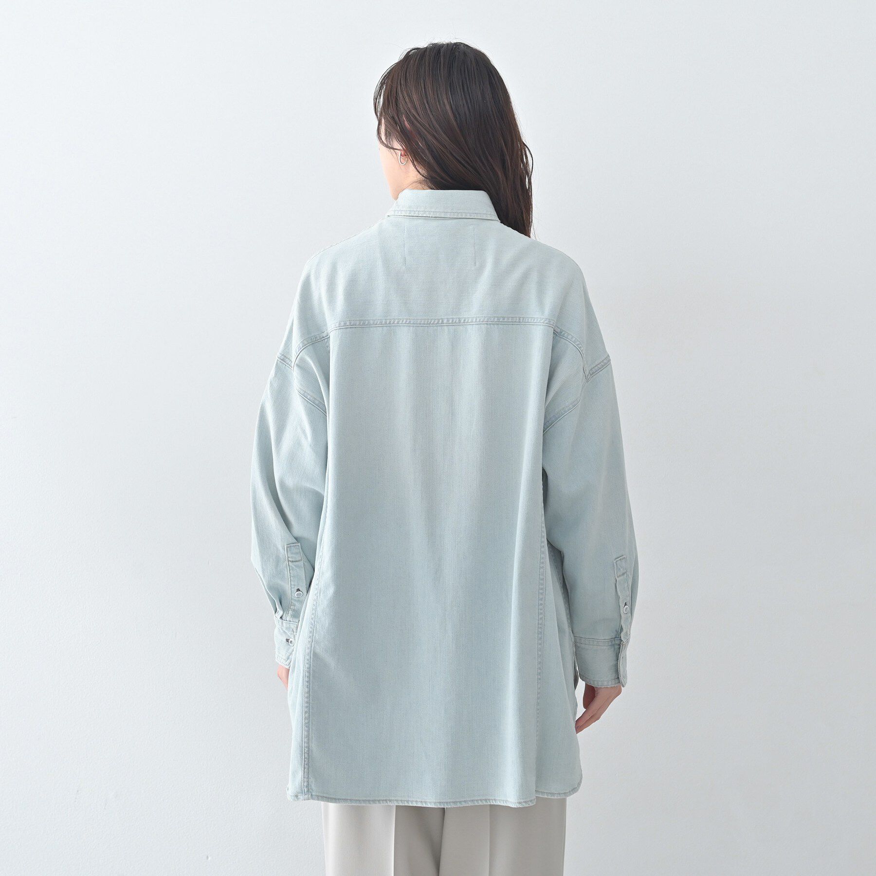 UNTITLED「【Healthy DENIM】Almond（アーモンド）ビッグシャツ」|シャツ・ブラウス|