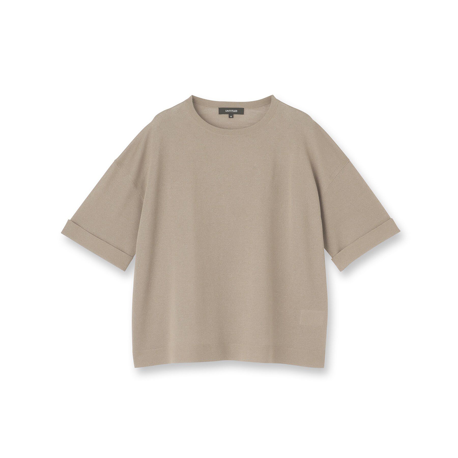 UNTITLED「【アンサンブル可/Tシャツ風/ゆったり】リラックスニットトップス」|ニット・セーター|