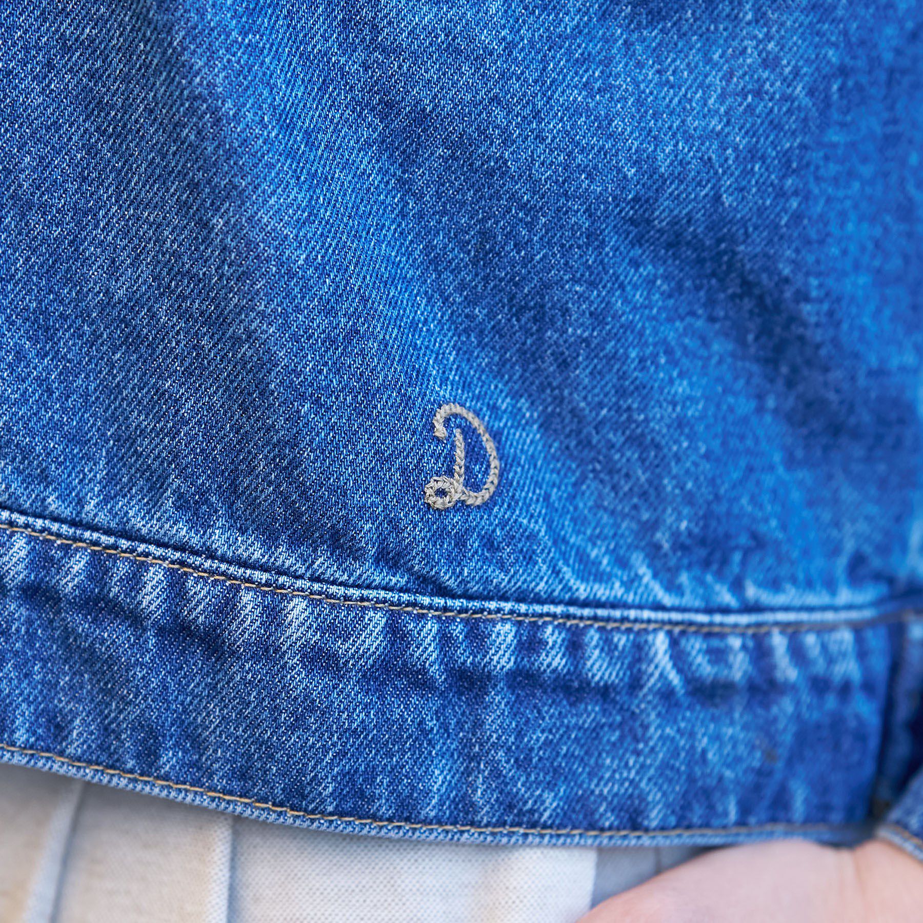 DRESSTERIOR「【ウォッシャブル】ヴィンテージバンドカラーGジャン」|デニムジャケット|