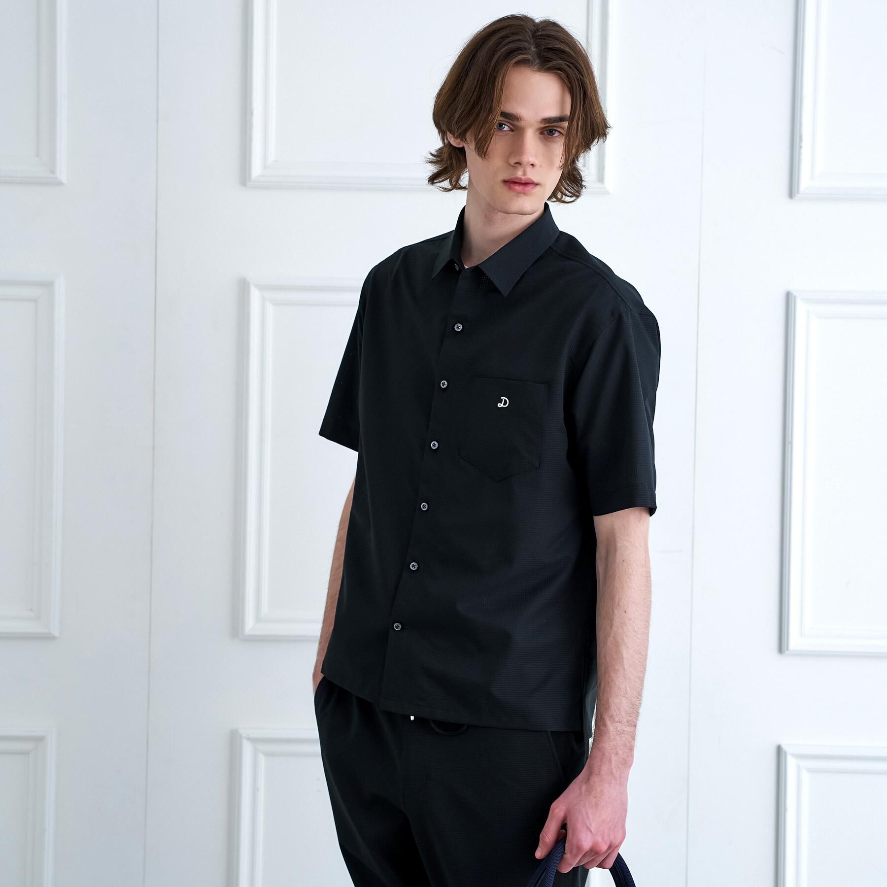DRESSTERIOR「【セットアップ可/速乾/防しわ】COOL DOTS ショートスリーブシャツ」|シャツ・ブラウス|