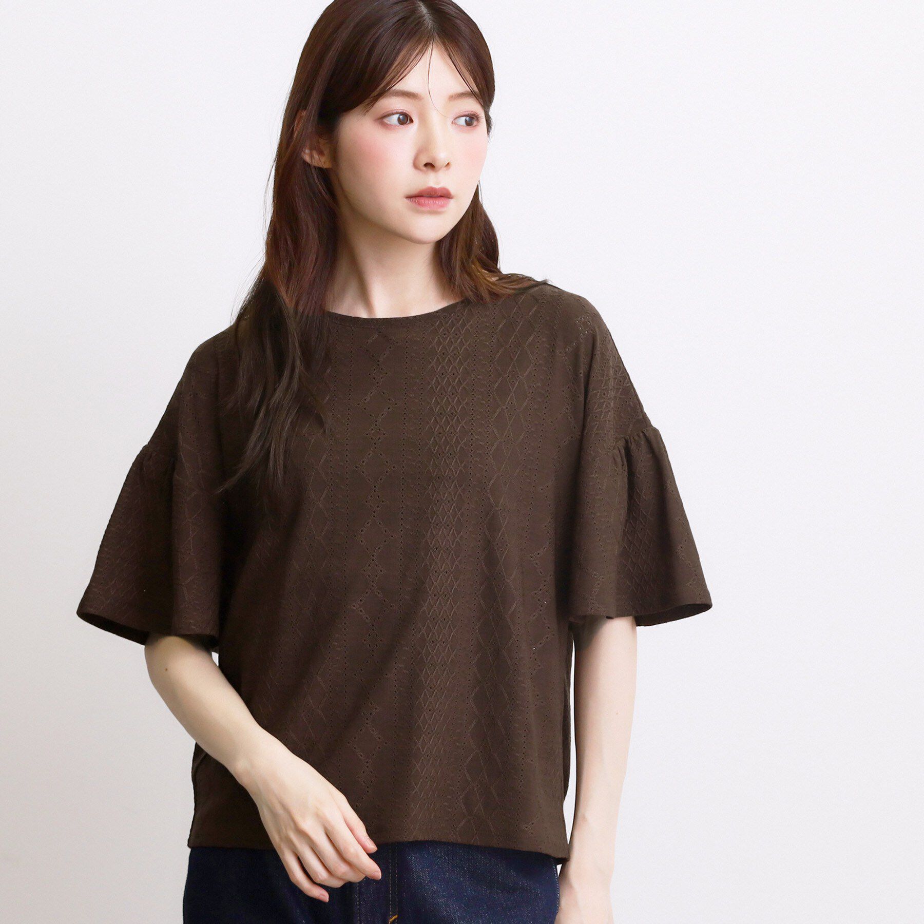 grove「アイレットレースカットソー」|Tシャツ・カットソー|