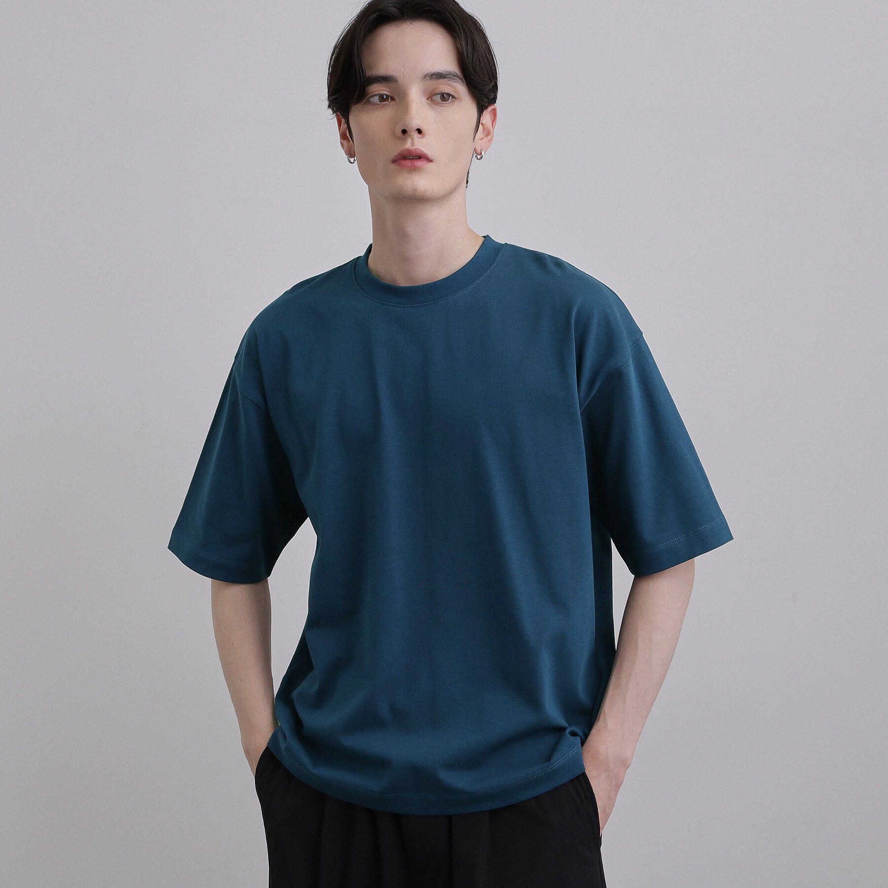 tk.TAKEO KIKUCHI「USAコットンバレルTシャツ」|Tシャツ・カットソー|ネイビー(094)