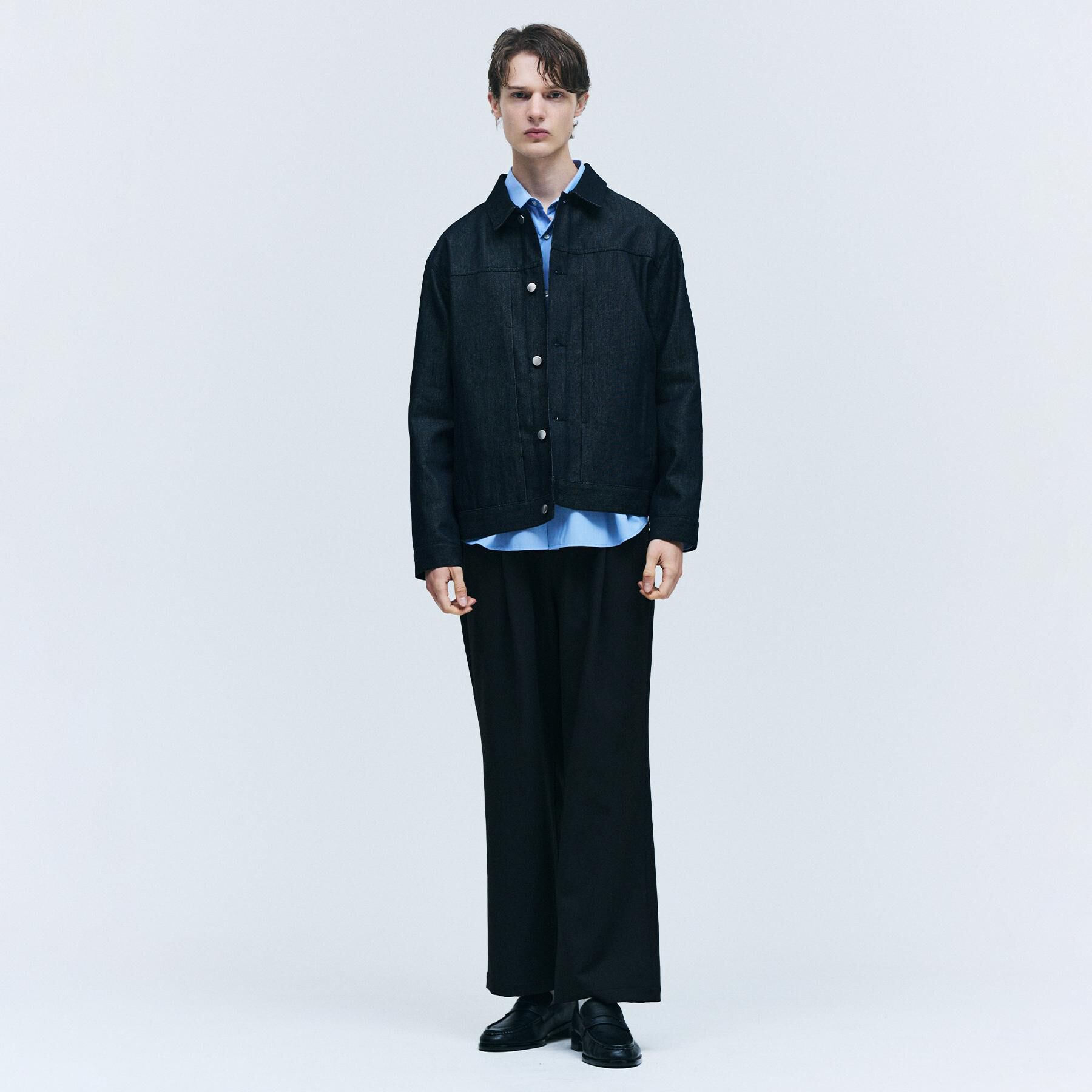 tk.TAKEO KIKUCHI「【色褪せしにくいデニム/セットアップ対応可】Comfy Fadeless Denim Seriesデ」|ブルゾン・スタジャン|