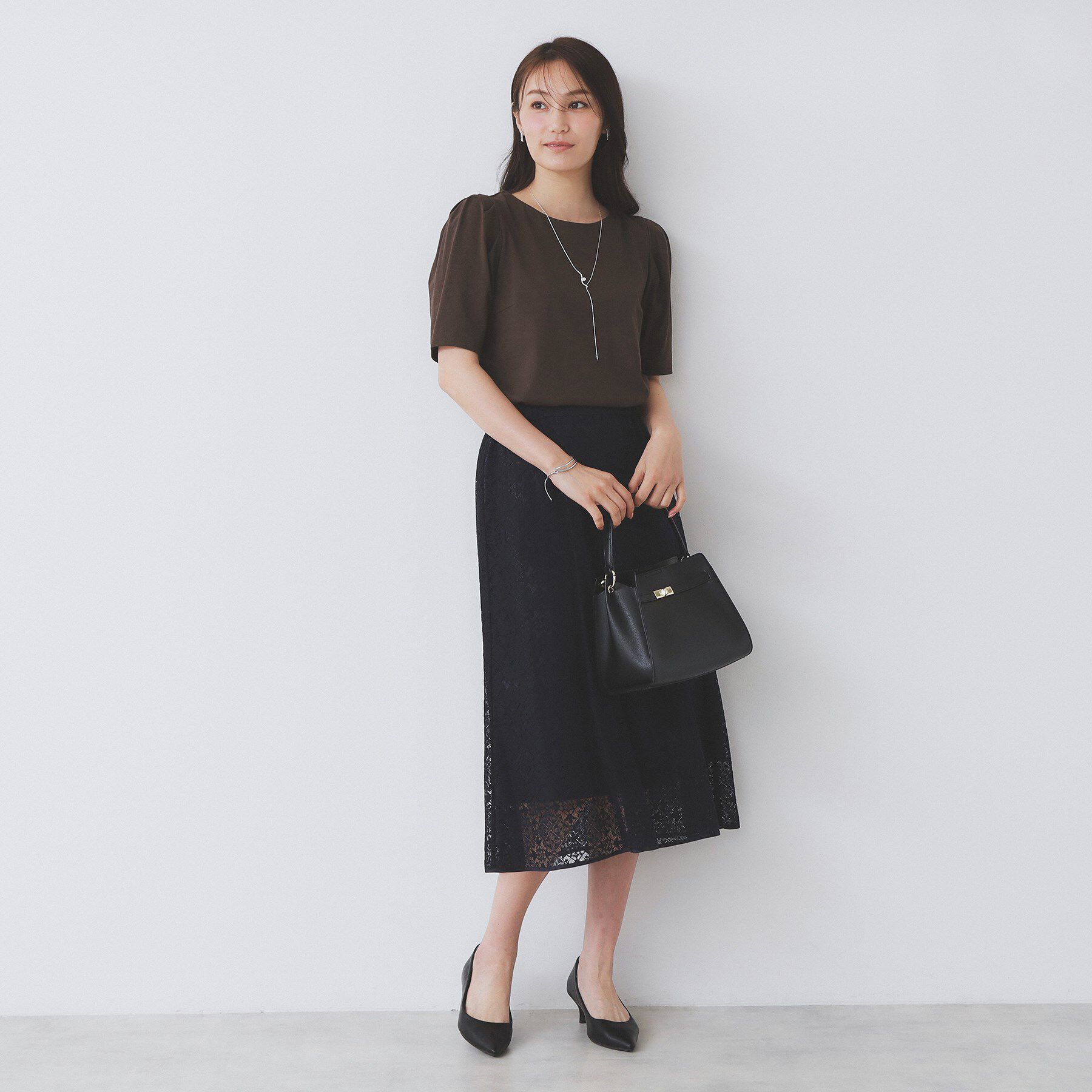 index「《7色展開／XS-LLサイズ》多機能タックスリーブトップス【汗ジミ防止／吸水速乾／接触冷感／UVケア」|Tシャツ・カットソー|