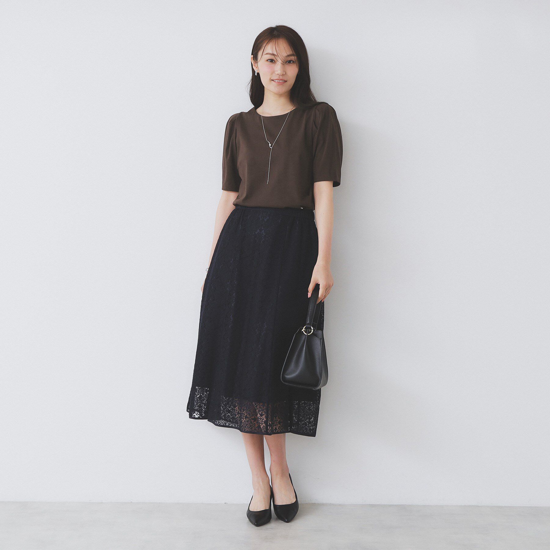 index「《7色展開／XS-LLサイズ》多機能タックスリーブトップス【汗ジミ防止／吸水速乾／接触冷感／UVケア」|Tシャツ・カットソー|