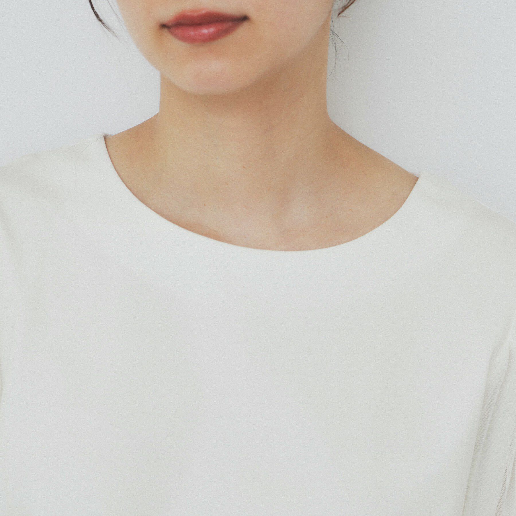 index「チュールドッキングバルーントップス【洗濯機洗い可／接触冷感】」|Tシャツ・カットソー|