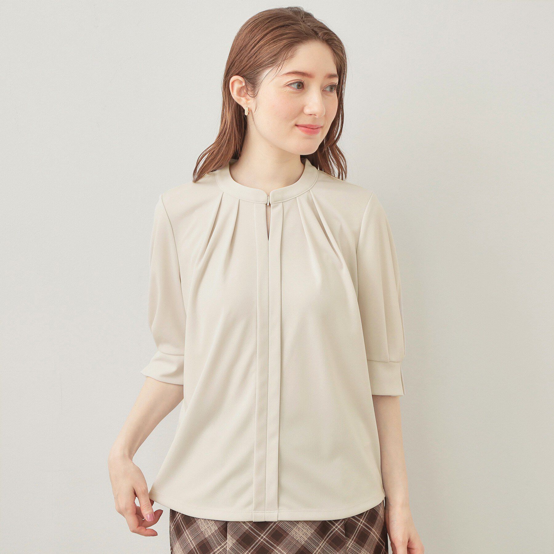 index「UV バンドカラートップス【洗濯機OK／吸水速乾／接触冷感】《S～3L／6col》」|Tシャツ・カットソー|