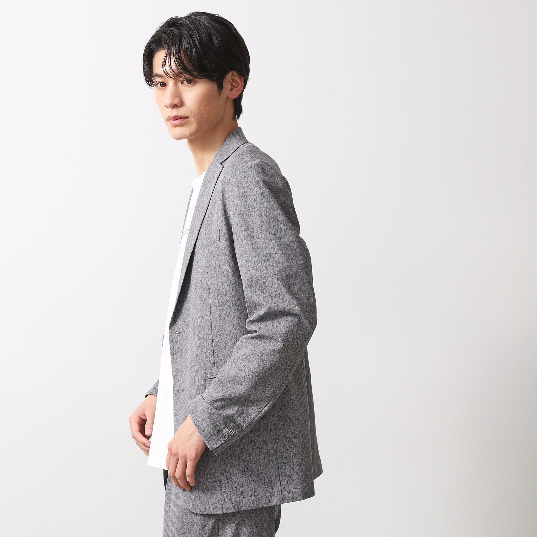 THE SHOP TK「シャリルジャージ ジャケット　洗濯機OK/吸水速乾/イージーケア/セットアップ可」|テーラードジャケット|