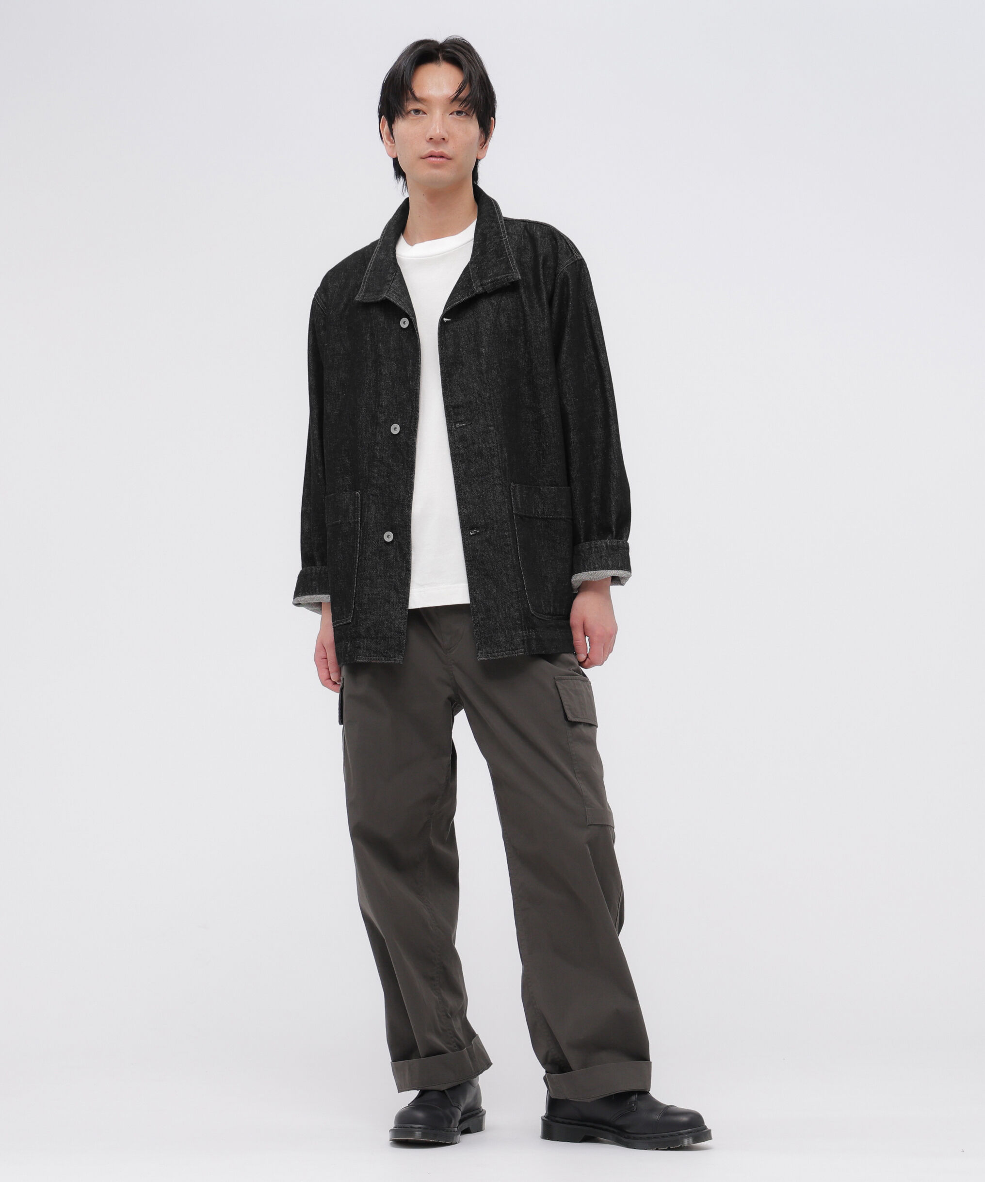 MHL.「CANTON BLACK DENIM BLOUSON」|ブルゾン・スタジャン|