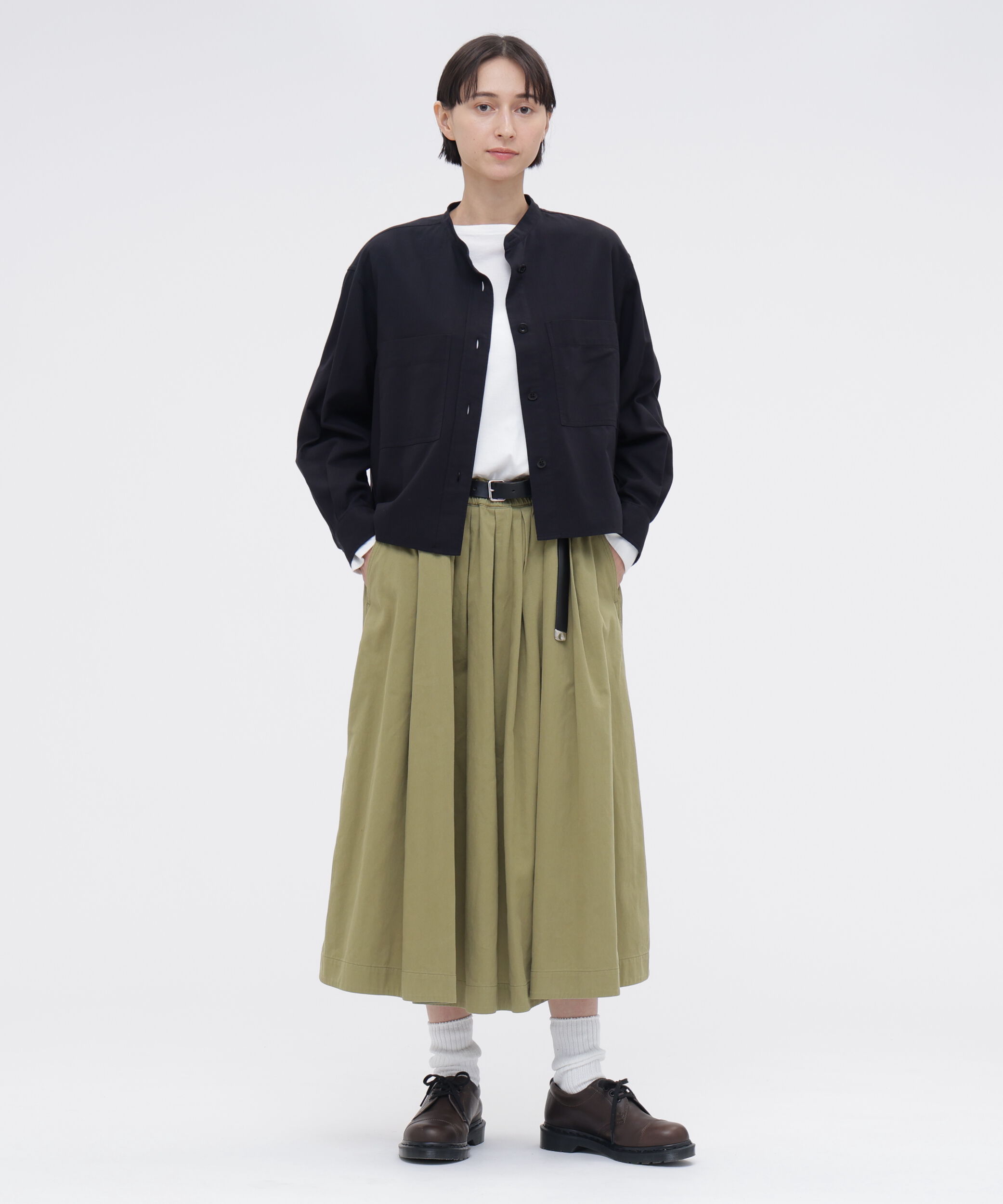 MHL.「FINE COTTON CHINO TWILL SKIRT」|スカート|LIME6