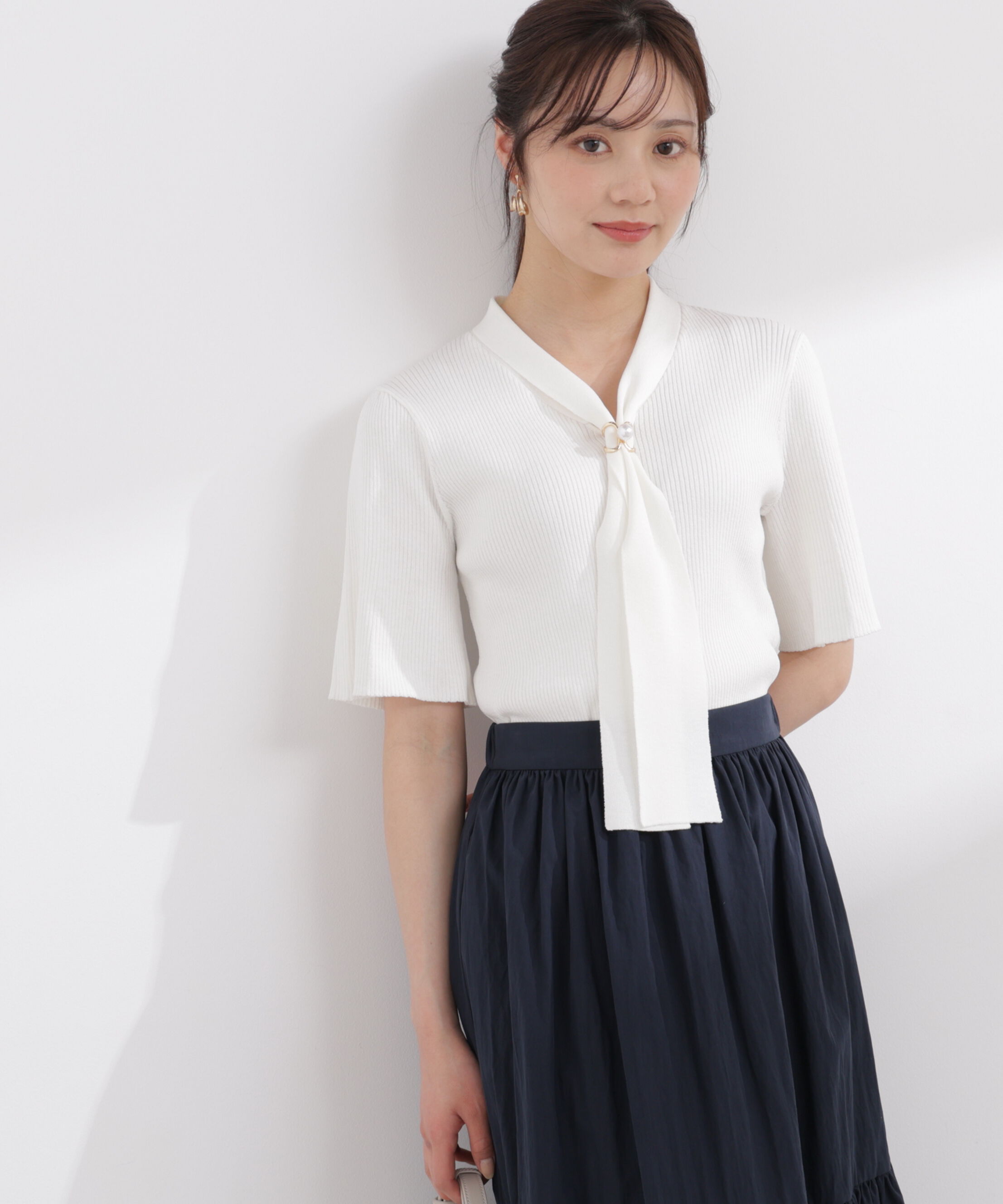 PROPORTION BODY DRESSING「3wayタイ付きニット 26SS」|ニット・セーター|