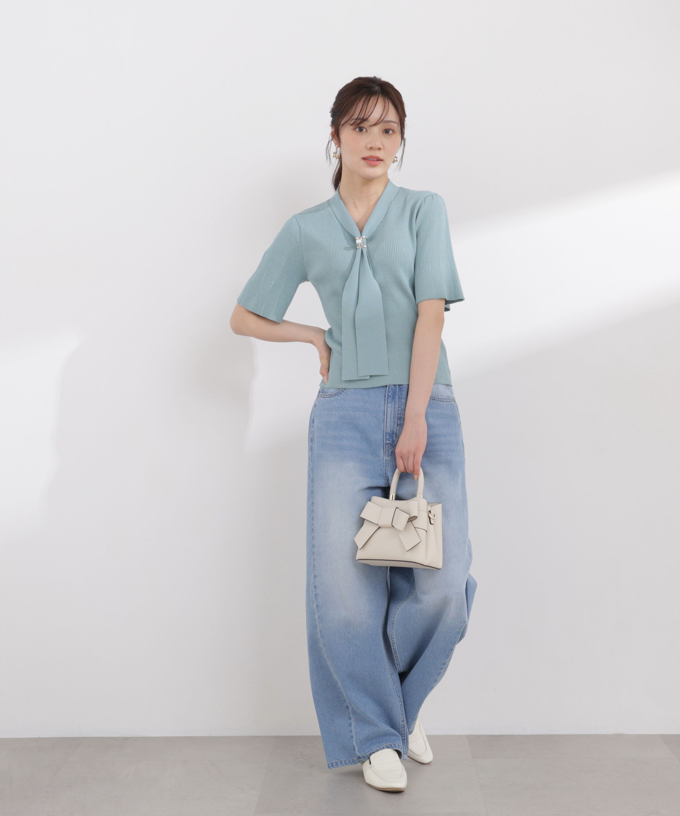 PROPORTION BODY DRESSING「3wayタイ付きニット 26SS」|ニット・セーター|