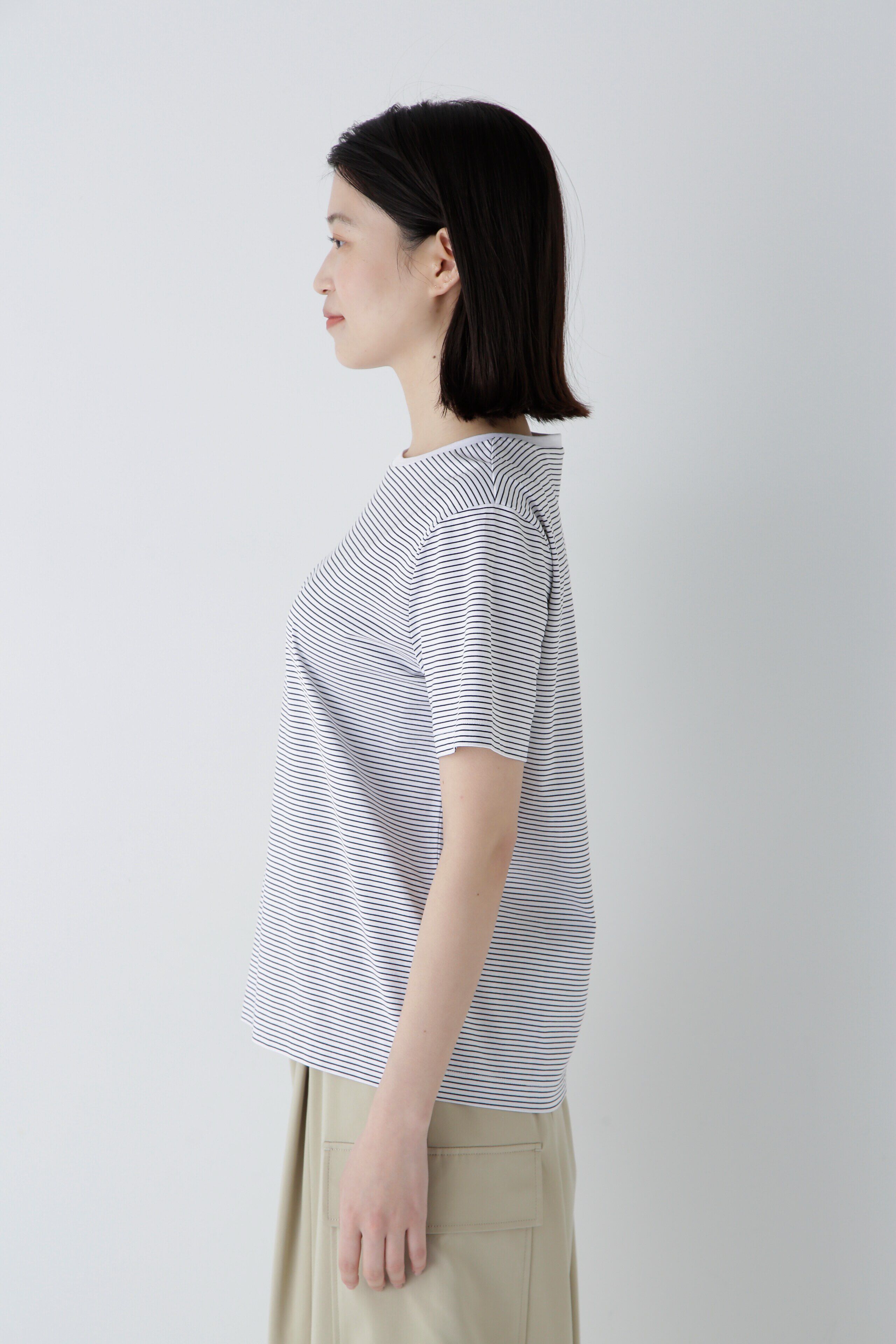  「◆半袖Ｔシャツボーダーオーガニック綿天竺」|Tシャツ・カットソー|