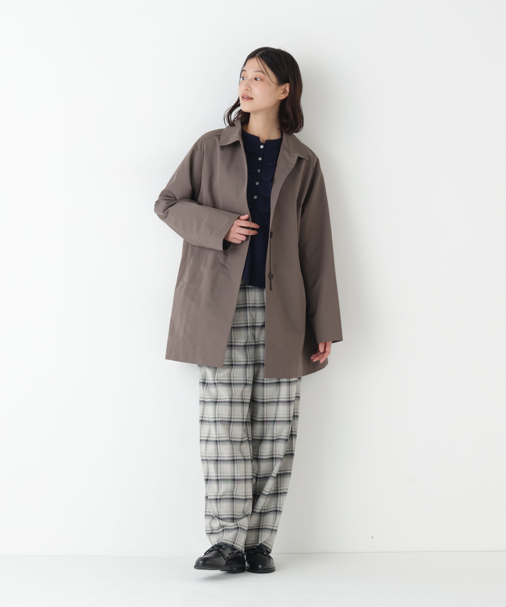  「◆ＴＲチェックタックワイドテーパードパンツ」|その他|