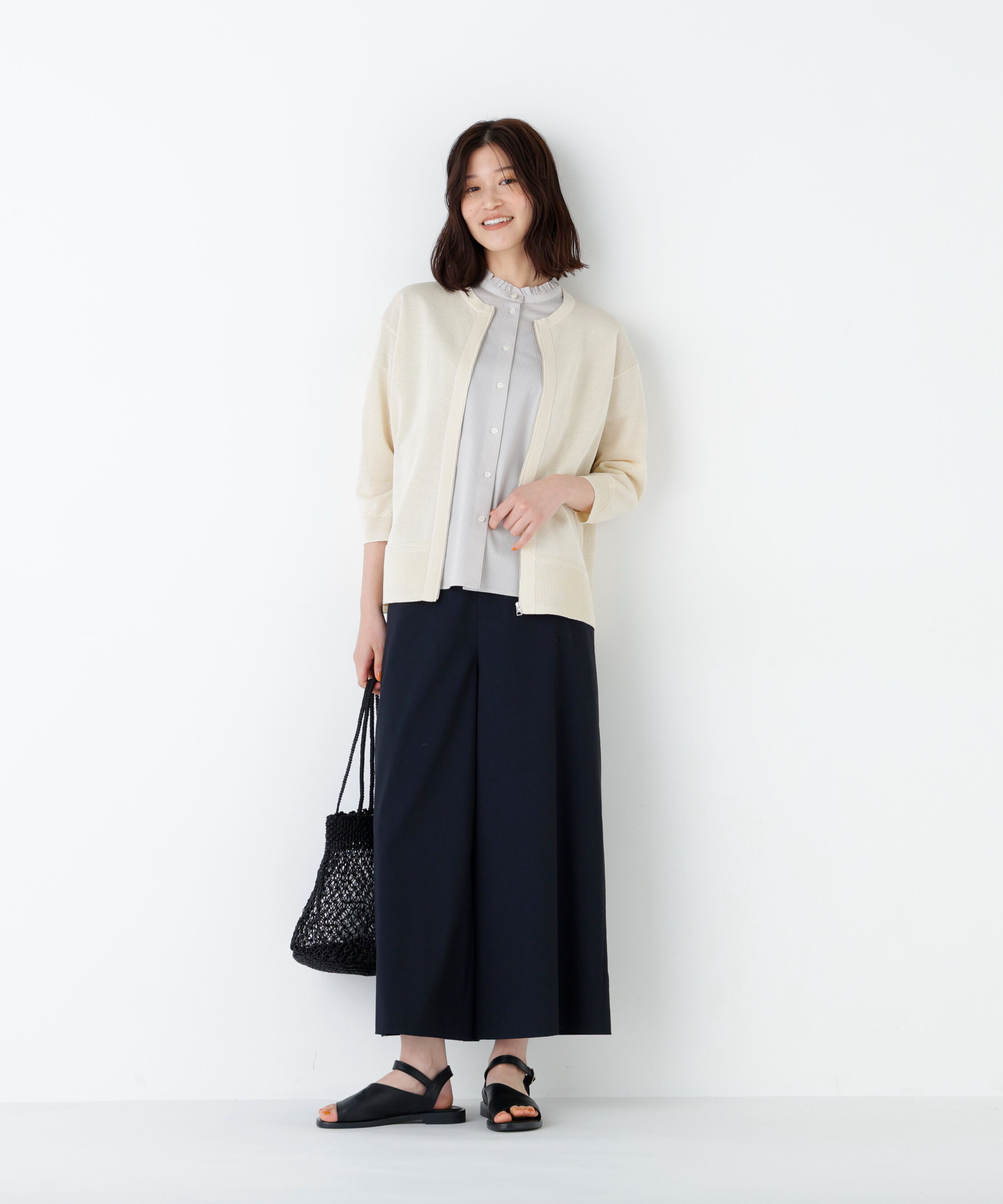  「《名品 / 洗える / 4ｶﾗｰ展開》ﾊｲｹﾞｰｼﾞｷﾞﾏ ｼﾞｯﾌﾟｱｯﾌ  」|ニット・セーター|