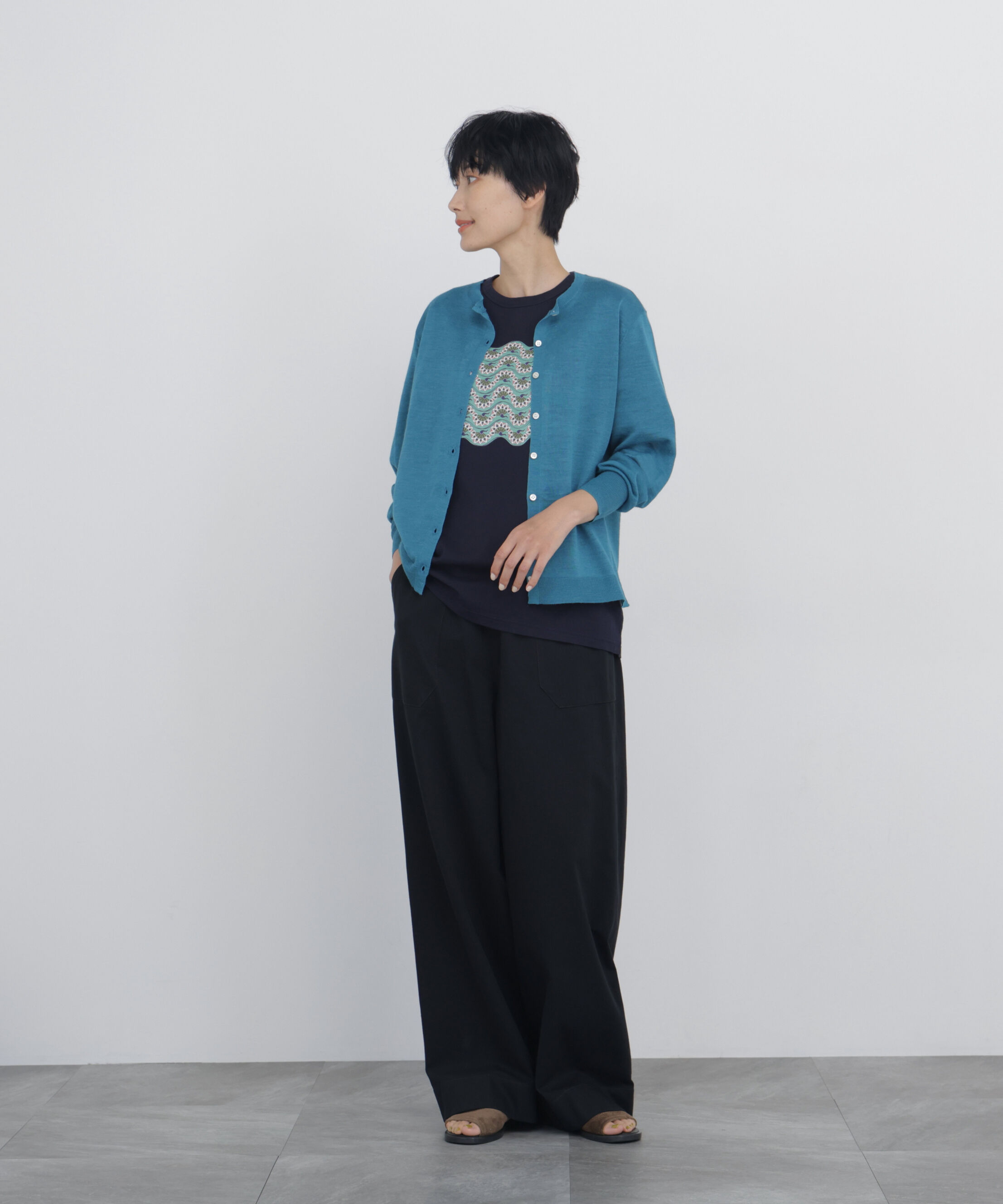  「◆ライトオンス反応染デニムリラックスパンツ」|その他|