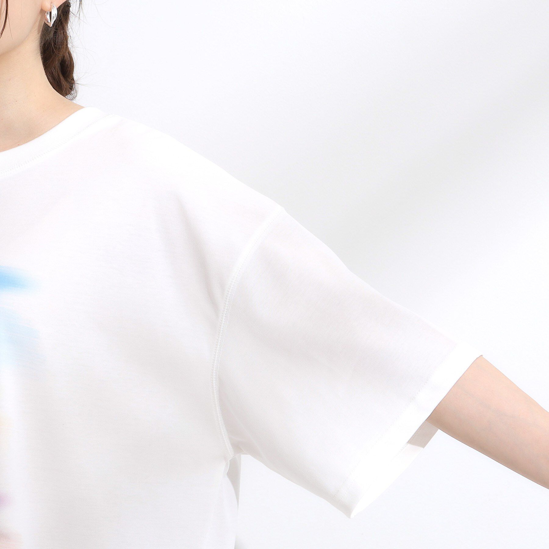 SHOO･LA･RUE「【ひんやり/汗ジミ軽減/UVカット】プリントアソート BIG Tシャツ」|Tシャツ・カットソー|