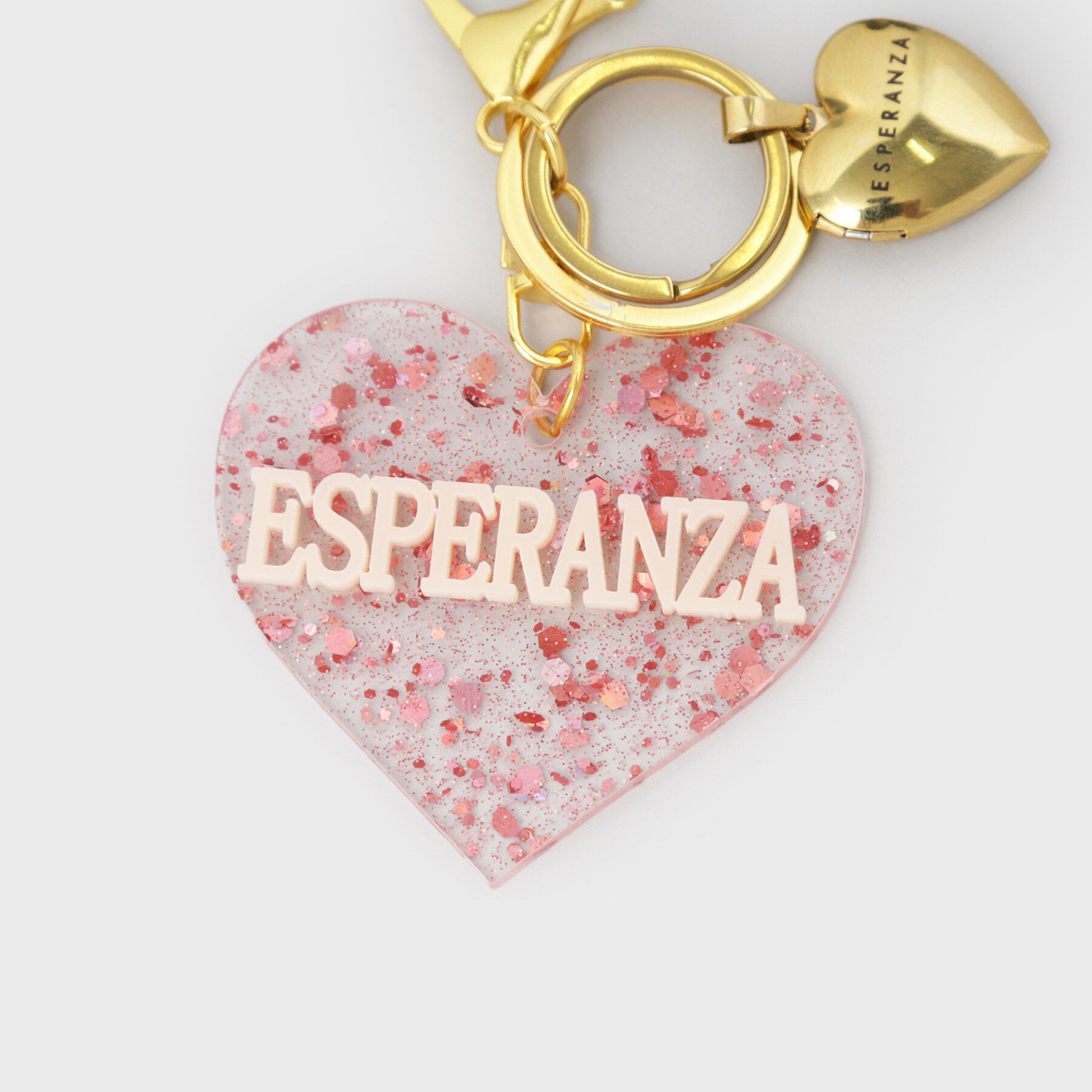 ESPERANZA「ハート型ロケットチャーム」|キーケース|
