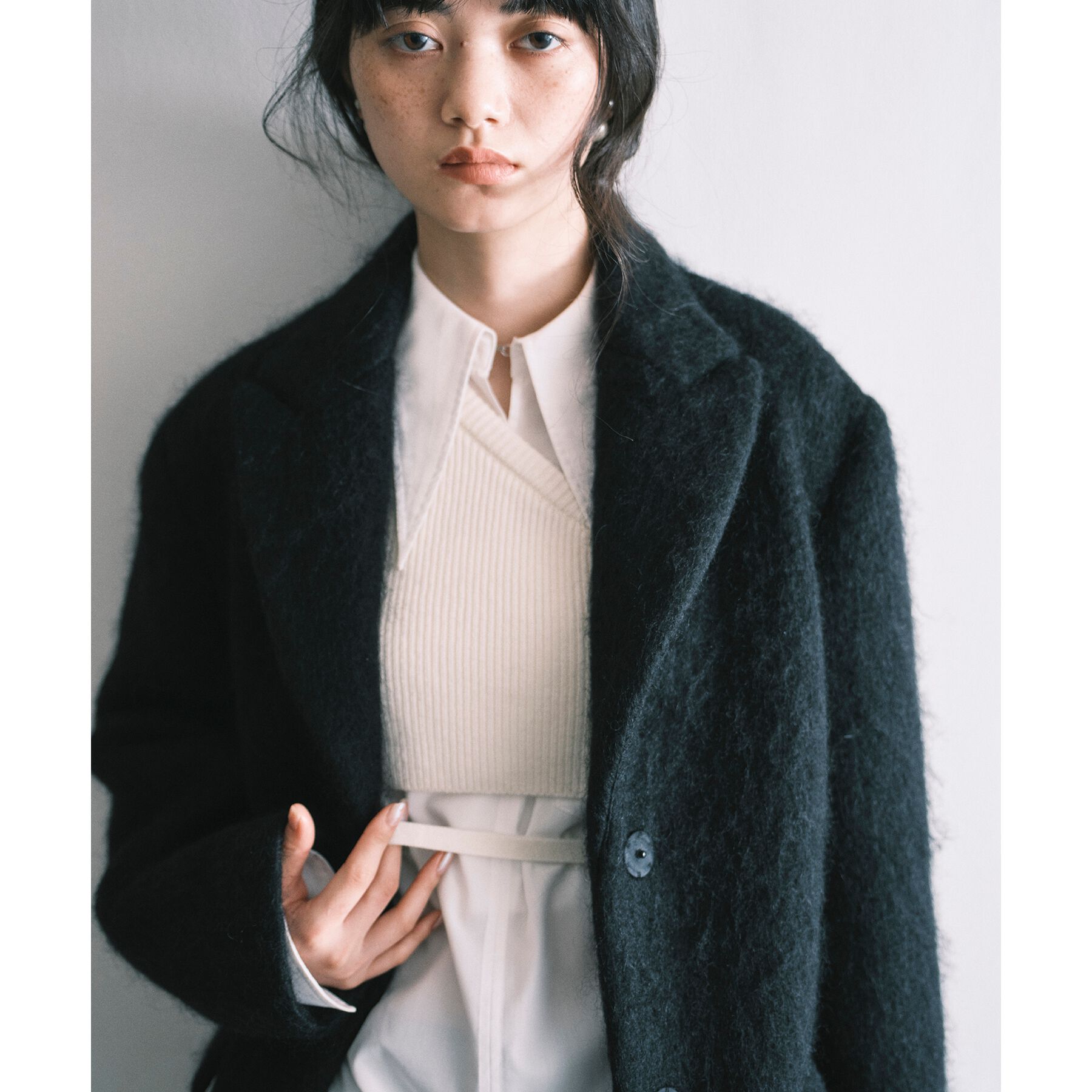 CODE A「shaggy jacket coat」|チェスターコート|