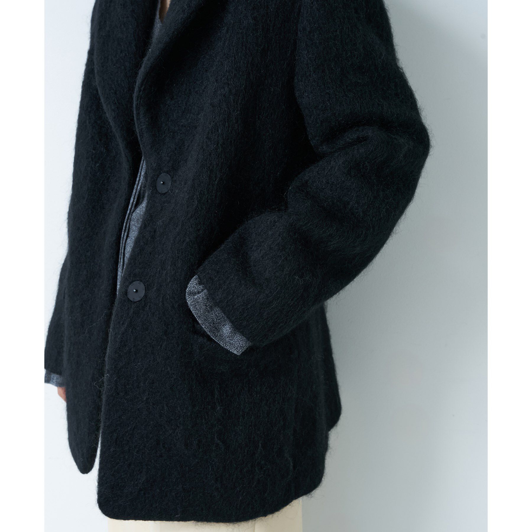 CODE A「shaggy jacket coat」|チェスターコート|