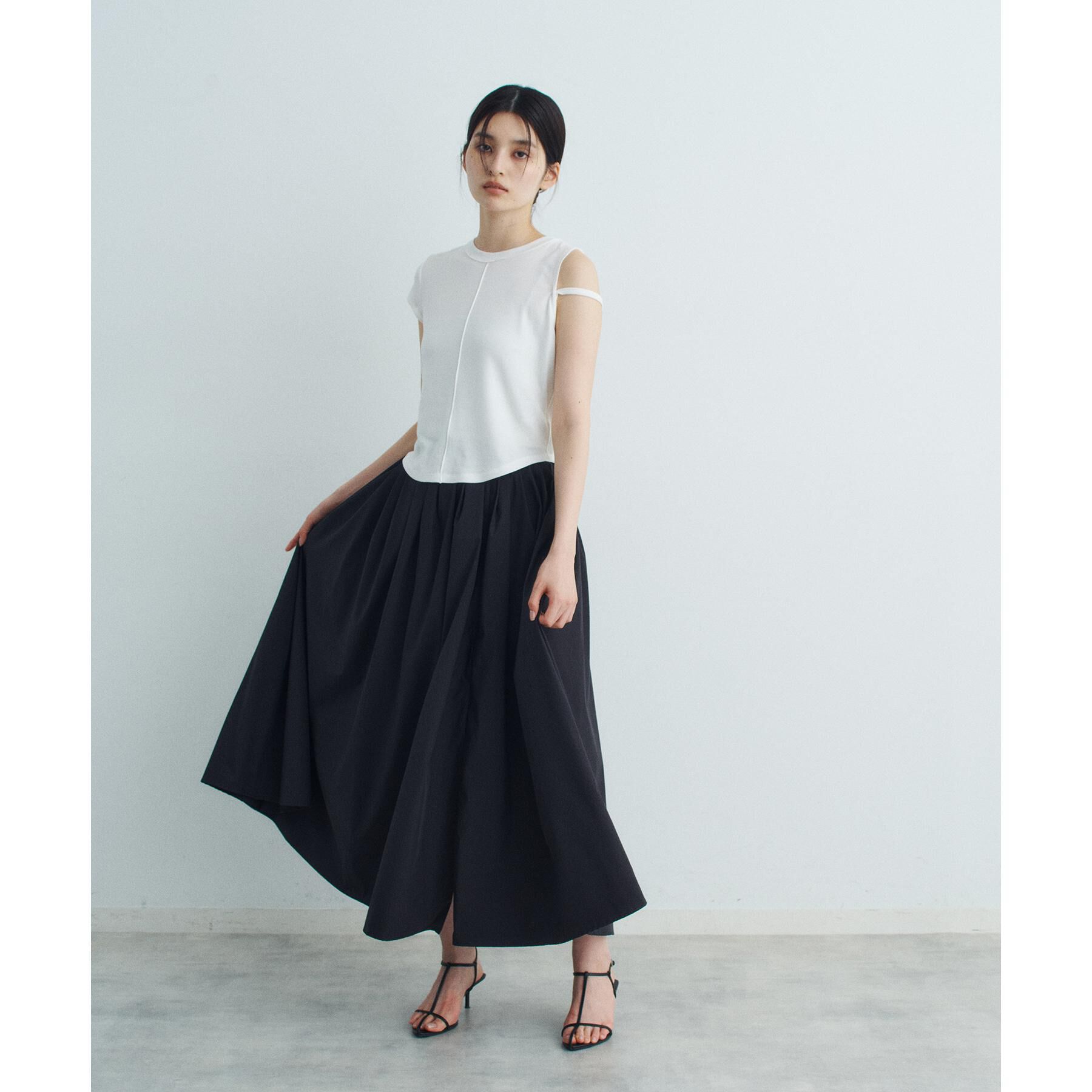 CODE A「side slit volume skirt」|スカート|