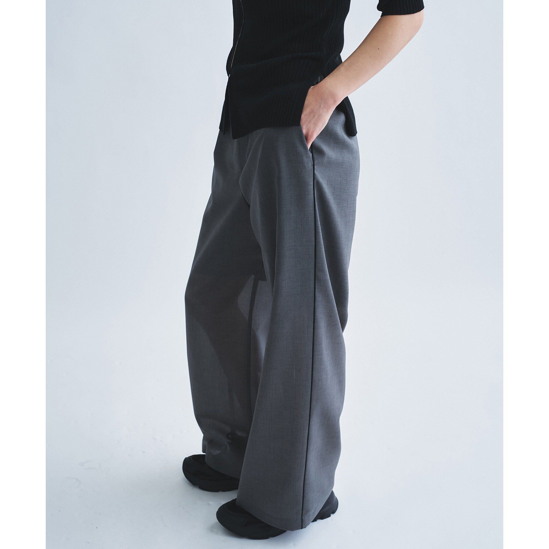 CODE A「sheer code easy pants」|その他|グレー(012)