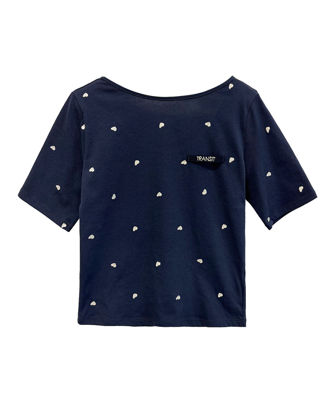 COCO DEAL「エンブロイダリーロゴTシャツ」|Tシャツ・カットソー|ネイビー