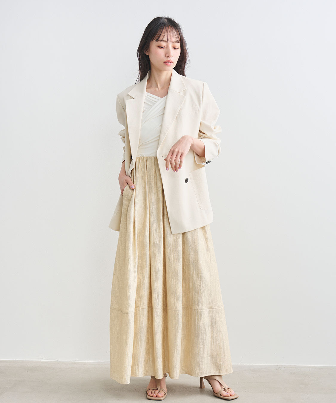 COCO DEAL「カシュクールカットドッキングワンピース」|ワンピース|