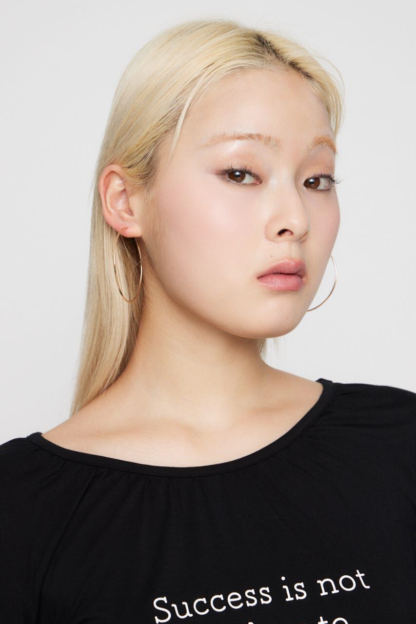 LAGUA GEM「THIN HOOP ピアス」|ピアス|