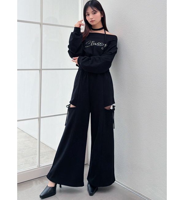 RESEXXY「サイドリボンスウェットパンツ【セットアップ着用可能】」|その他|