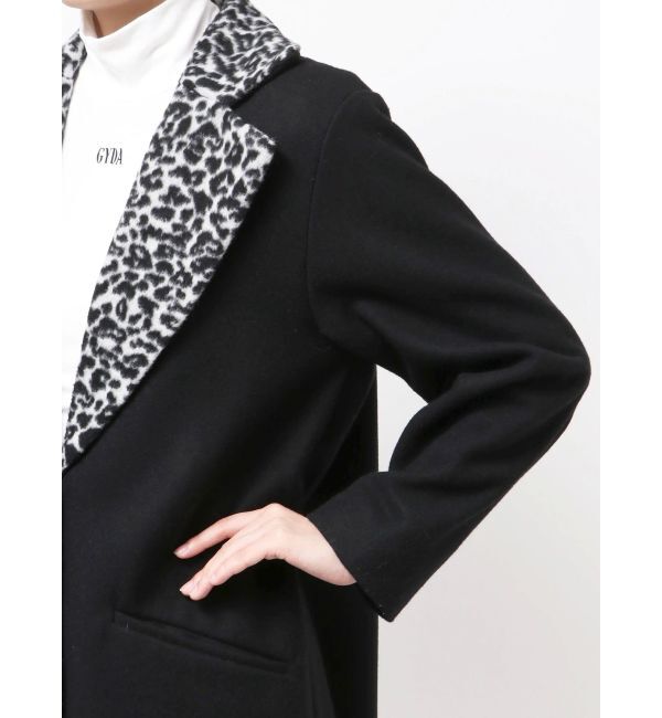 GYDA「leopard slim longコート」|ダウン|