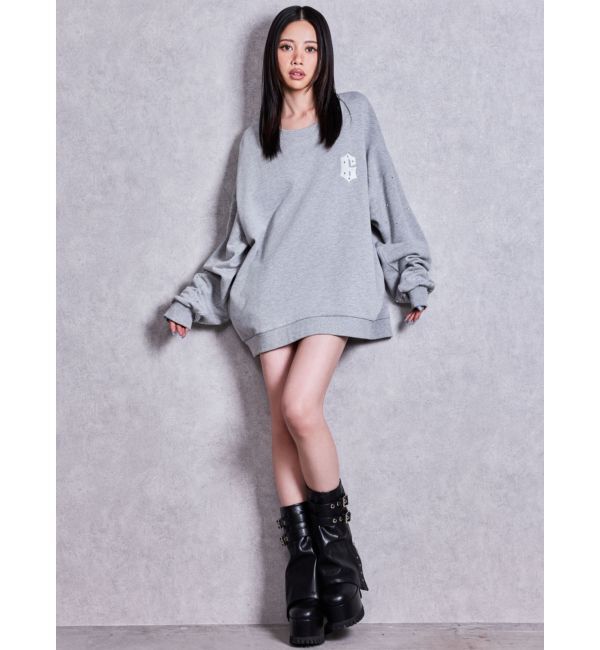 GYDA「Valdy studded bijouスウェットトップス」|スウェット・ジャージ|