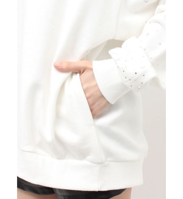 GYDA「Valdy studded bijouスウェットトップス」|スウェット・ジャージ|
