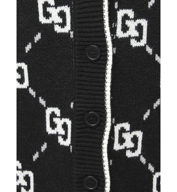 GYDA「GG glitter quiltingニットカーディガン」|カーディガン|