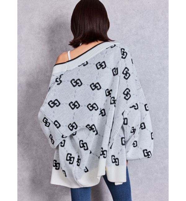 GYDA「GG glitter quiltingニットカーディガン」|カーディガン|