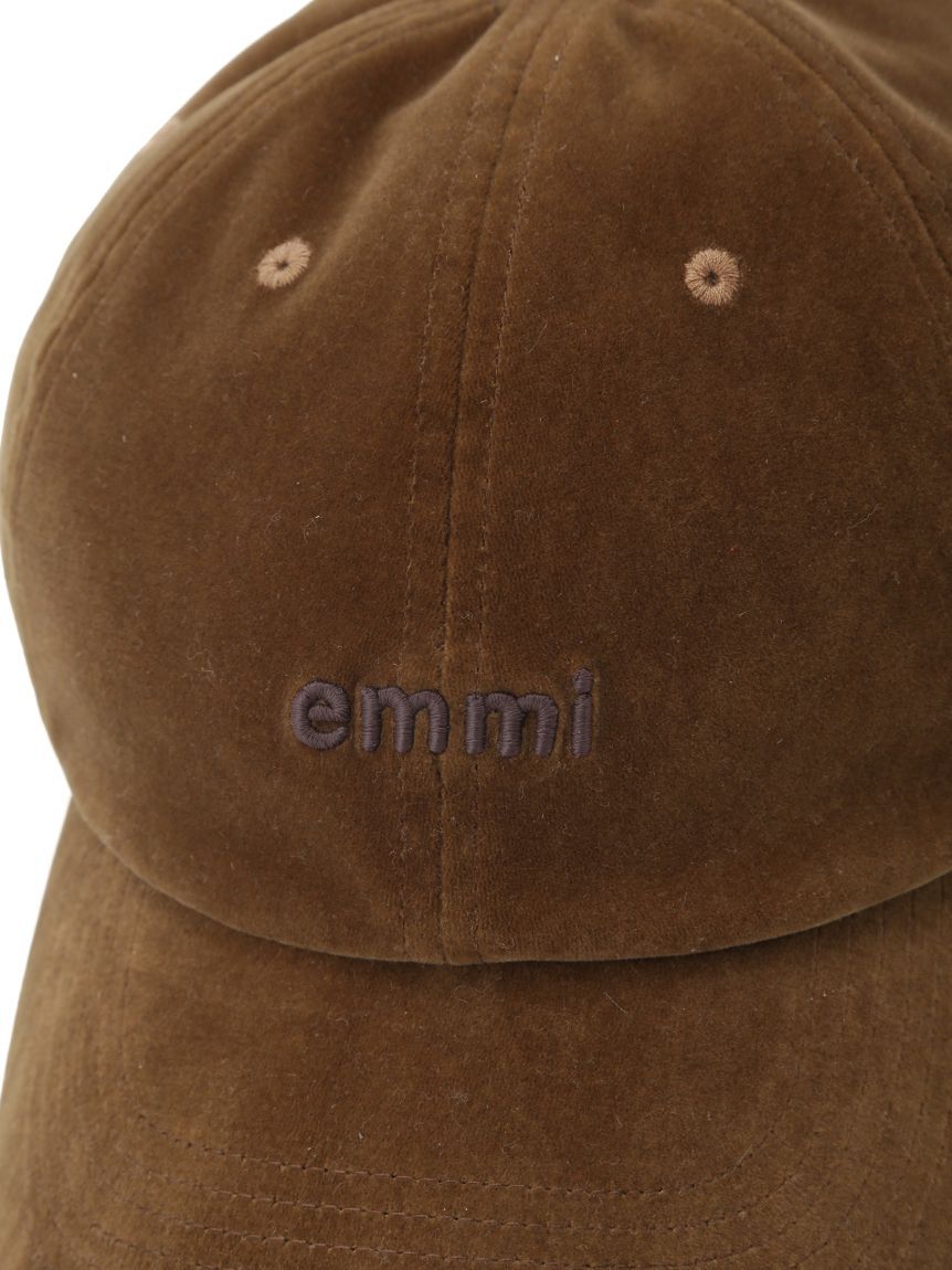 emmi atelier「ベロアドローコードキャップ」|キャップ・キャスケット|