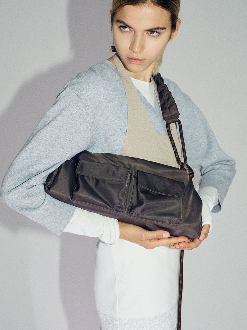emmi atelier「ウールミックスホルターネックニットビスチェ【セットアップ対応】」|ベスト・ジレ|
