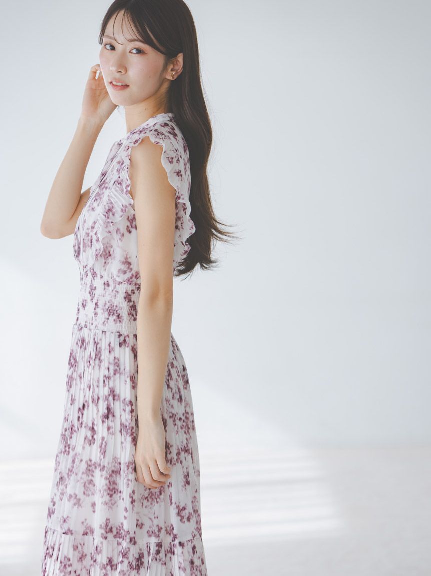 SNIDEL「【販路限定サイズあり】Sustainableフリルワンピース」|ワンピース|