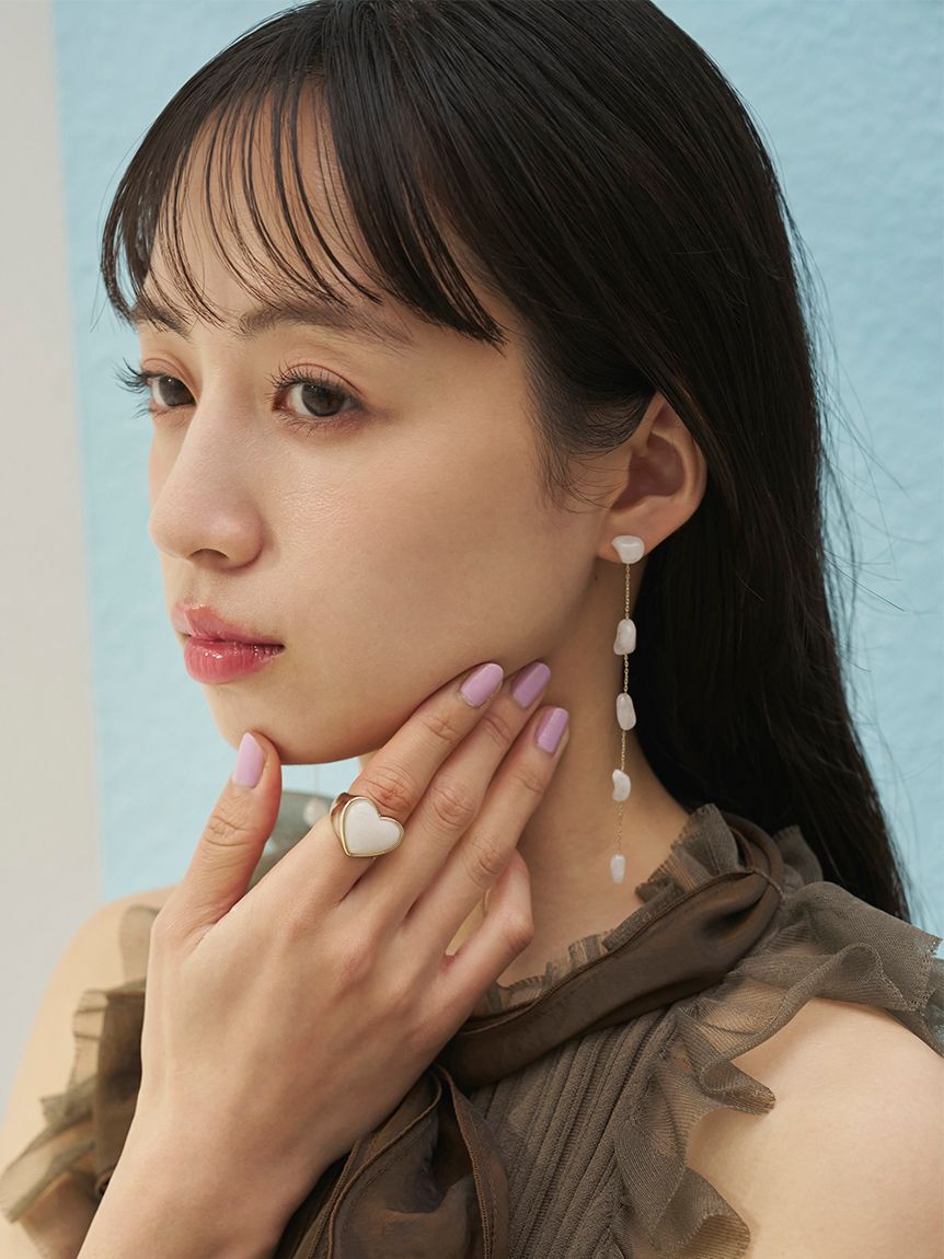 SNIDEL「ナチュラルストーンピアス」|ピアス|