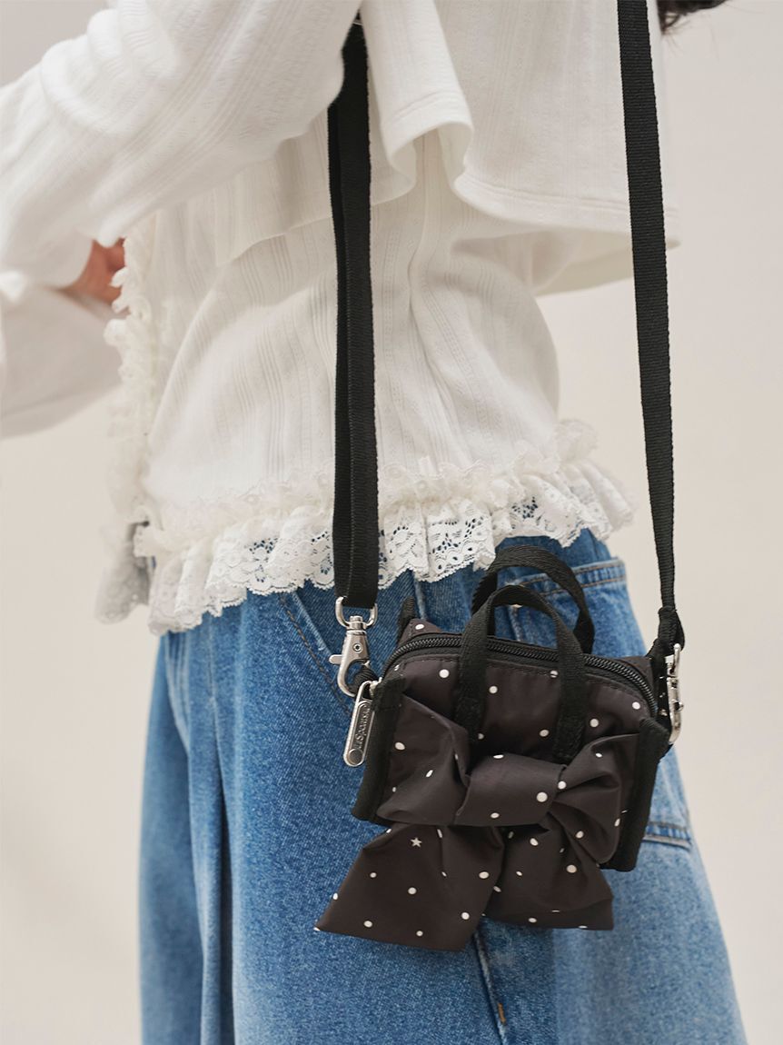 SNIDEL「【SNIDEL&times;LeSportsac】LG BOW MICRO BAG」|ショルダー・メッセンジャー|