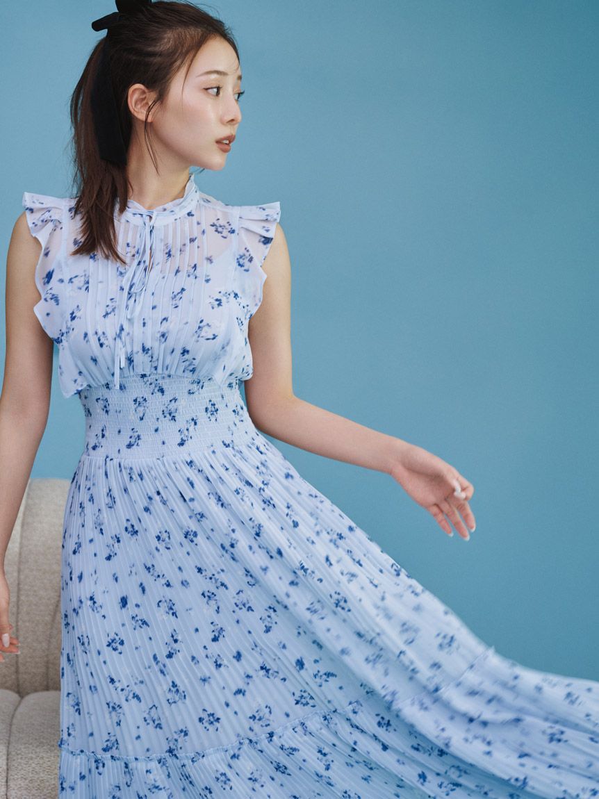 SNIDEL「【販路限定サイズあり】Sustainableフリルワンピース」|ワンピース|