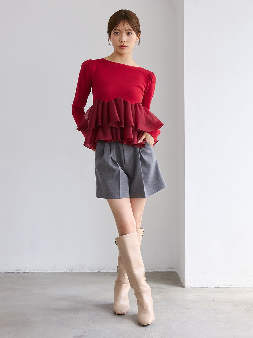 CELFORD「【セットアップ対応】ベルト付きタックショートパンツ」|その他|