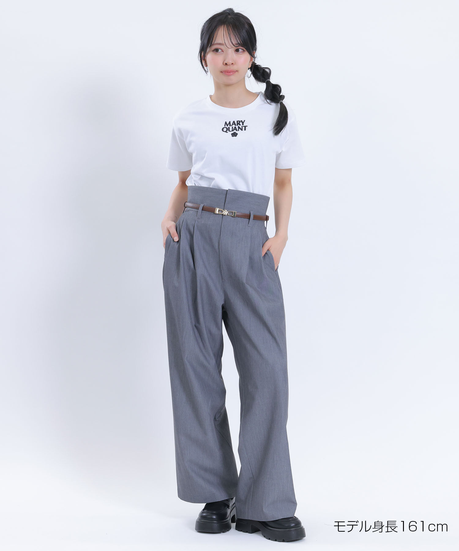 MARY QUANT「3Dロゴ刺繍 Tシャツ」|Tシャツ・カットソー|
