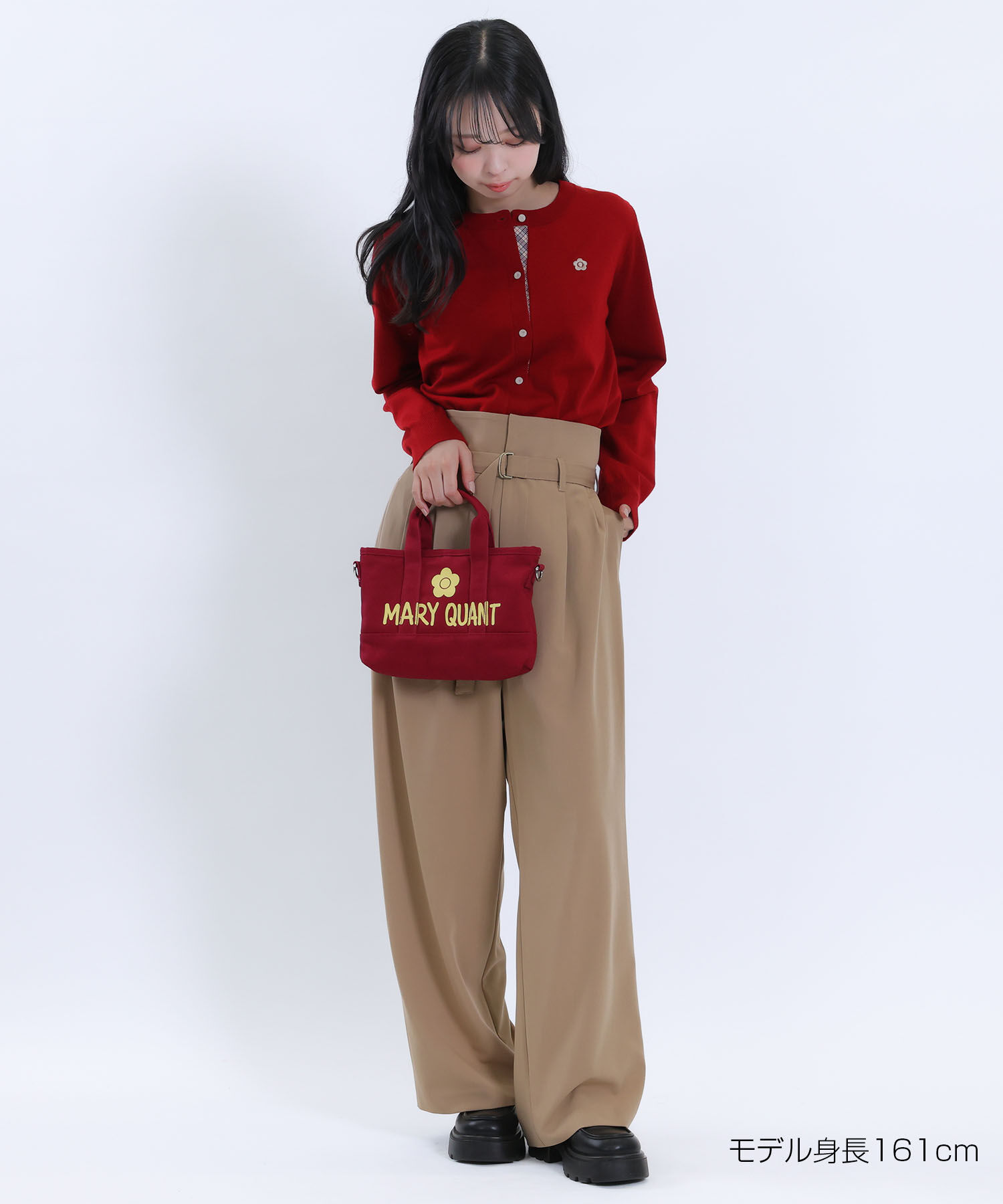 MARY QUANT「バイカラーチェック カーディガン」|カーディガン|