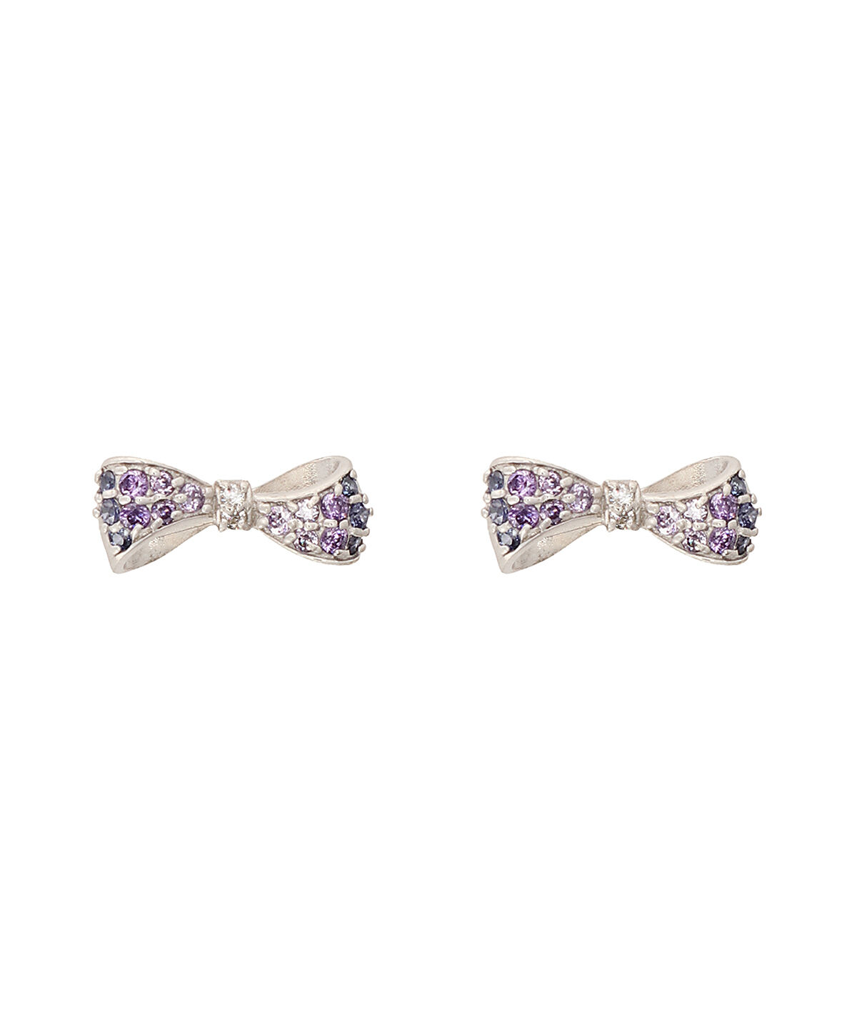 Samantha Tiara「Prismatic Ribbon ピアス」|ピアス|SILVER rhodiumﾒｯｷ