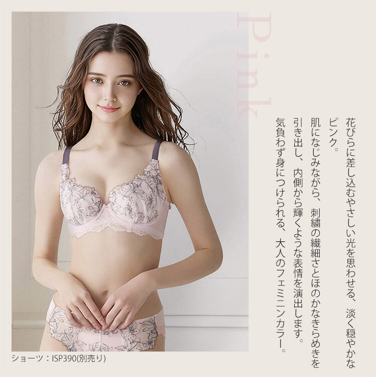intesucre「アンテシュクレ 脇高ブラ Premium ブラジャー単品  B-E/60-75 IBT390」|インナー|PI