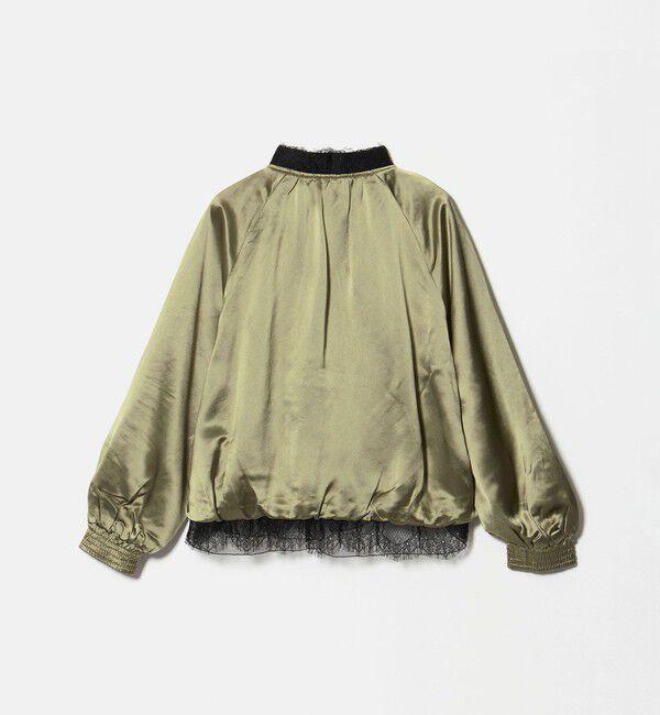 UNITED ARROWS「＜MARILYN MOON＞サテン レース リバーシブル ブルゾン」|ブルゾン・スタジャン|