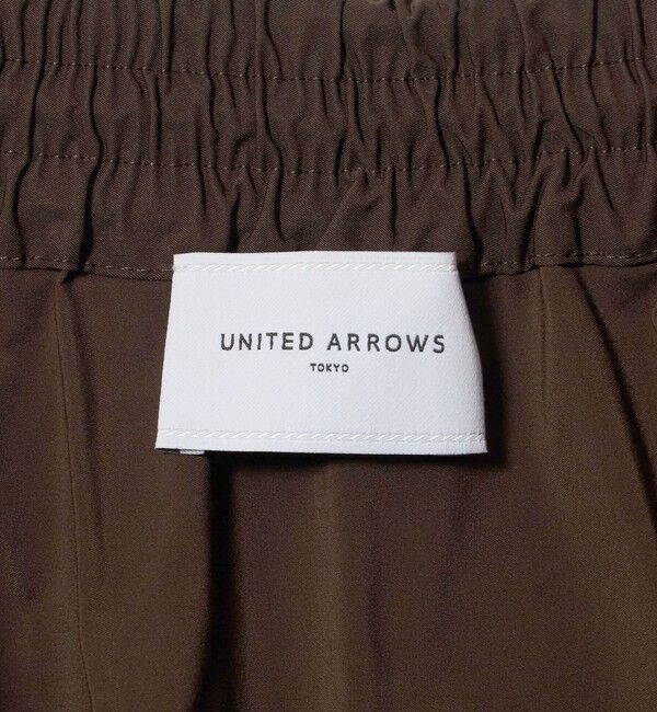 UNITED ARROWS「タフタ ジップ フレアスカート ‐ウォッシャブル‐」|フレア|