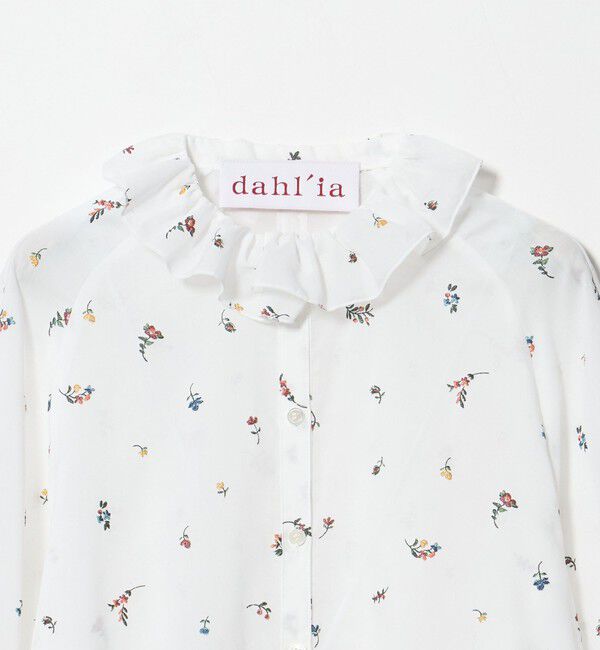 UNITED ARROWS「【別注】＜dahl&rsquo;ia＞フラワー フリル ブラウス」|シャツ・ブラウス|