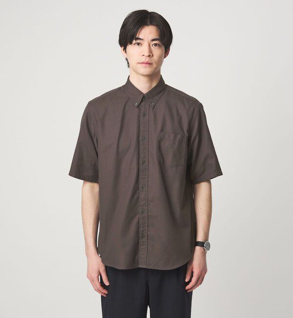 UNITED ARROWS green label relaxing「サッカー ドビー ボタンダウン 半袖 シャツ」|ポロシャツ|